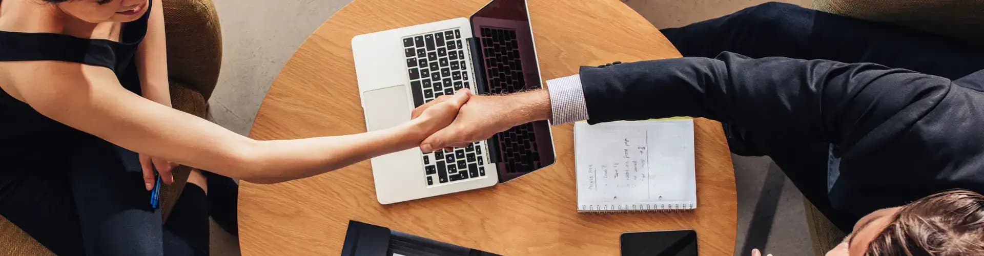 handshake between two persons