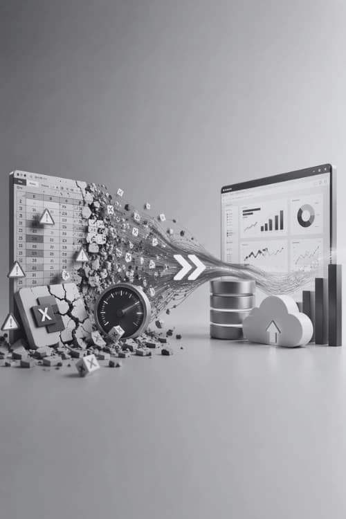 Broken excel spreadsheet being fixed